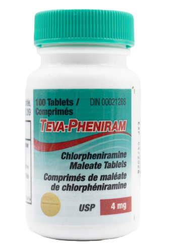 Novo-Pheniram 4 mg 100's