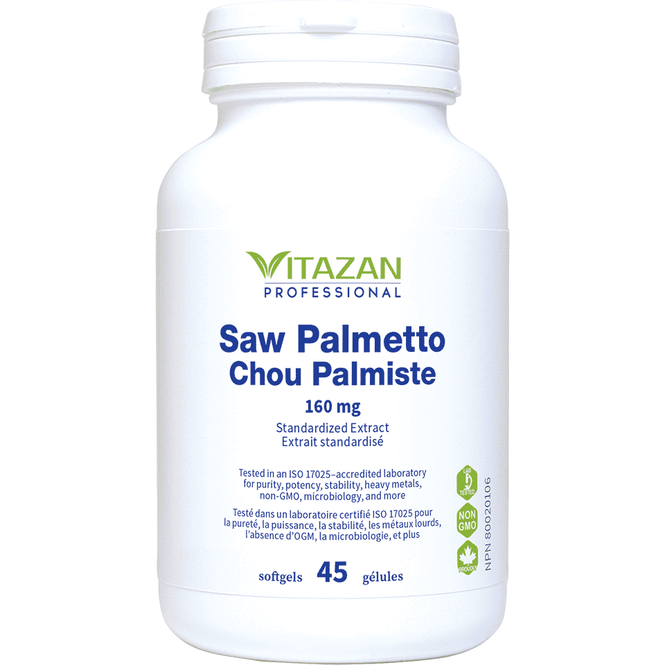 Vitazan Saw Palmetto (160 mg · Standardized Extract) 45 softgels