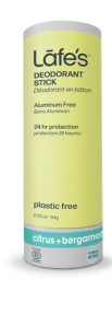 Lafe's Body Care   Stick Deodorant Citrus + Bergamot 64g
