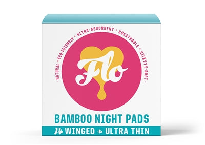 HERE WE FLO *   FLO Pads Night, w/Wings (14 pads)