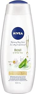 NIVEA Basil & White Tea Body Wash, 500mL