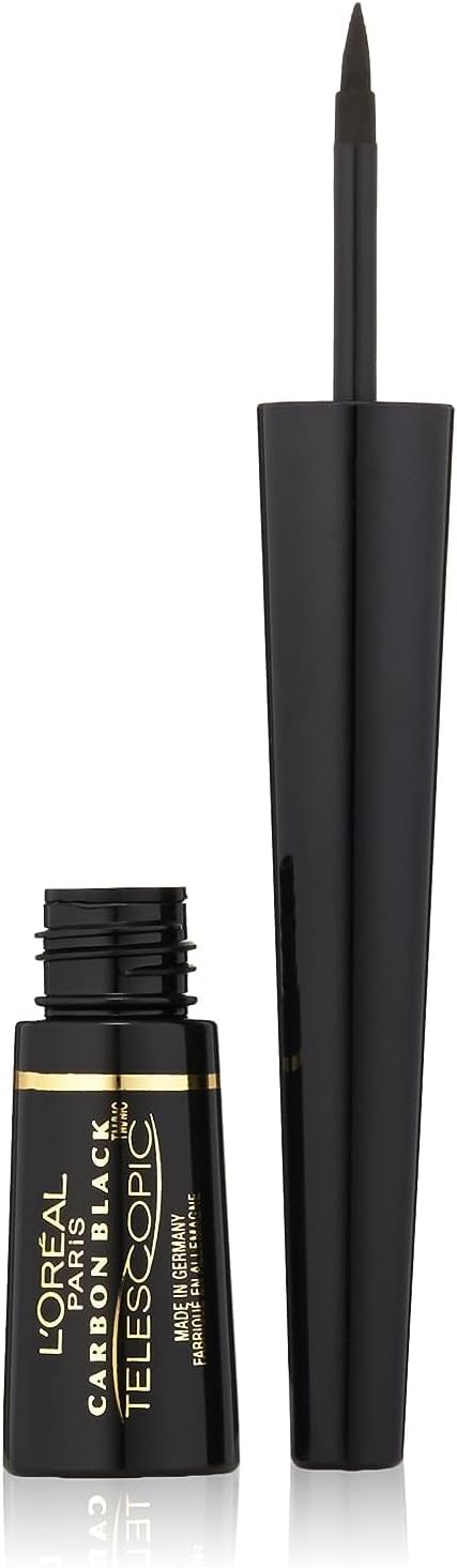 LOREAL TELESCOPIC EYE LINER CARBON BLACK pack of 3