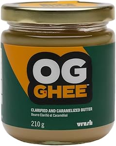 O.G. Ghee O.G. Ghee Flavour: Clarified & Caramelized Butter
Container Size: 210 g Each