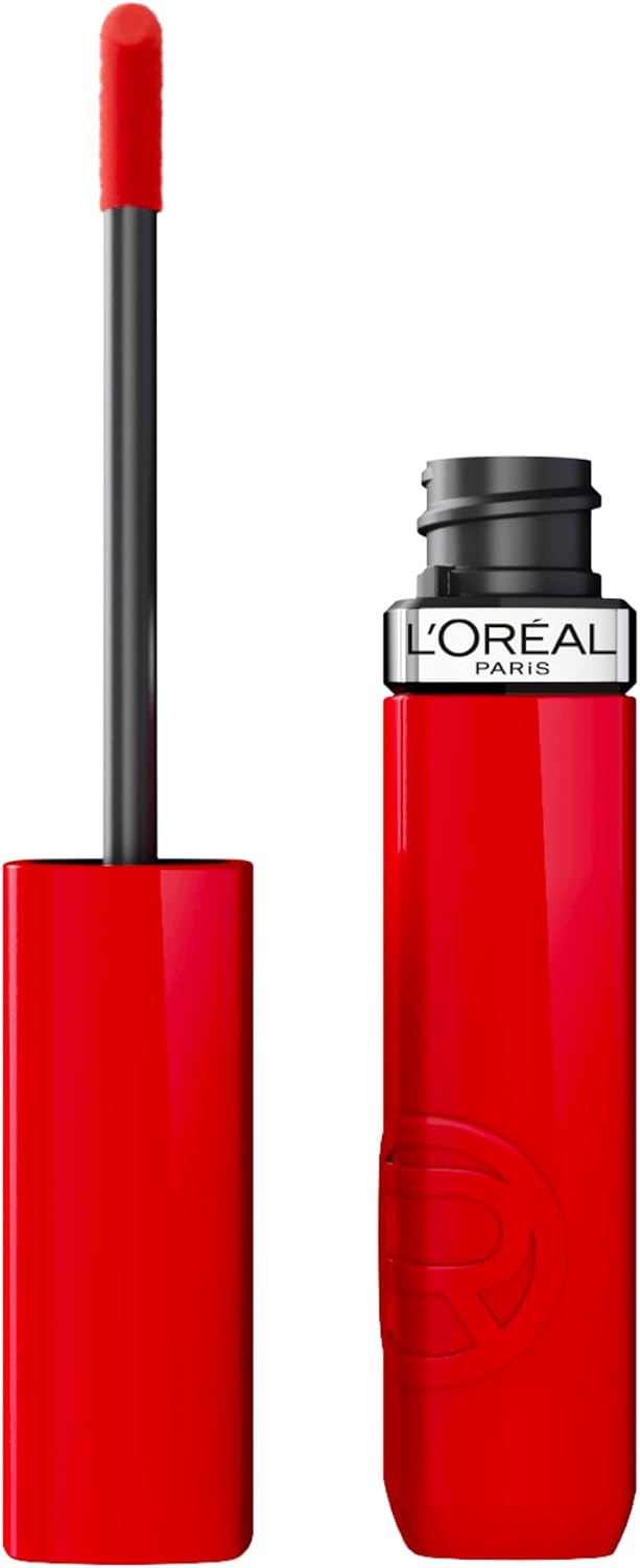 L'OREAL INFALLIBLE LAQUE LIPSTICK RED POPPY pack of 2