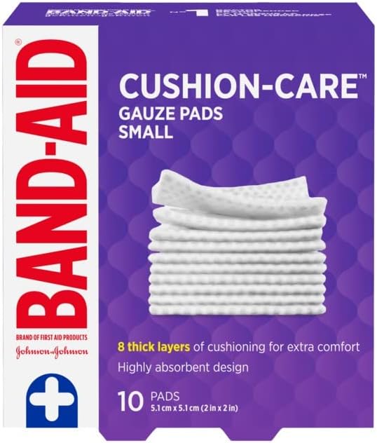 BAND-AID GAUZE PADS SMALL 10