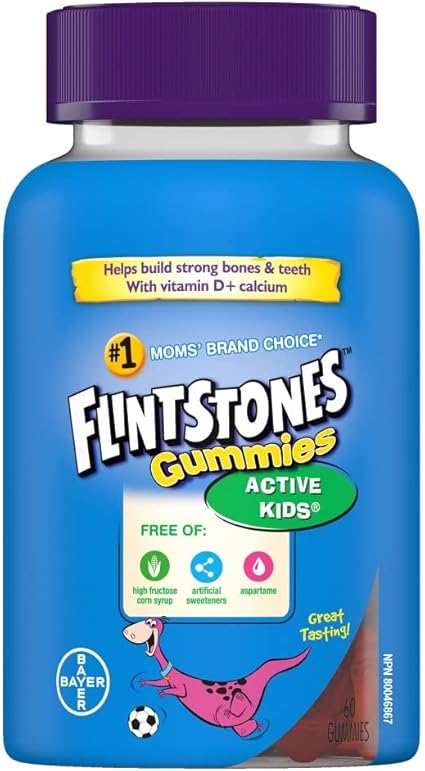 FLINTSTONES ACTIVE KIDS GUMMIES 60 GUMMY