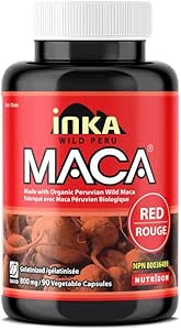 INKA MACA®(Peru Maca) Red Maca 90 Vcaps - Organic Gelatinized**