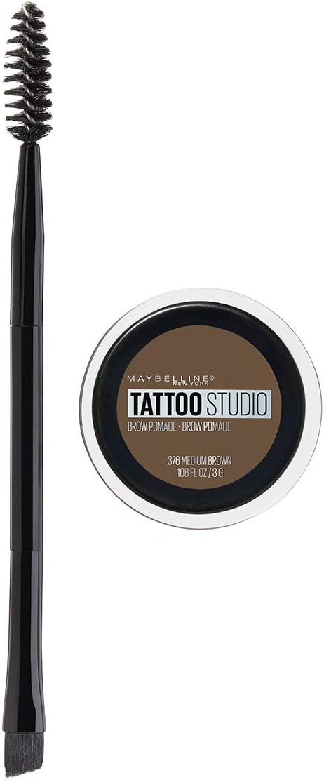 MAYBELLINE TATTOO STUDIO BROW POMADE MD BROWN pack of 2
