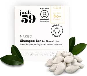 Jack59 NAKED UNSCENTED Shampoo Bar for normal hair