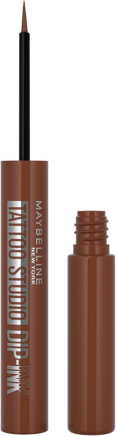MAYBELLINE TATTOO STUDIO DIP INK LINER BROWN pack of 2