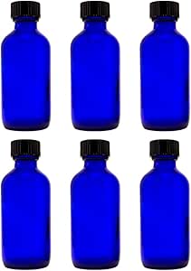 ACC - Bottle Boston Round Cobalt Blue 1/2 oz 6CT