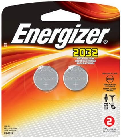 ENERGIZER BATTERY WATCH MINIATURE #2032 2PK