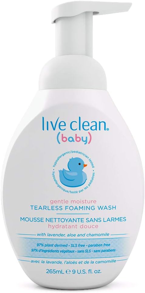 LIVE CLEAN BABY TEARLESS FOAM WASH 265ML