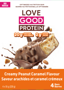 Love Good   Protein Bars   Peanut Caramel Protein Bar4 X 55G