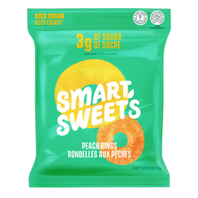 SmartSweets-Peach Rings  ( 12 X 50g )