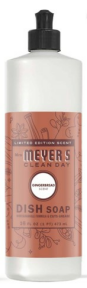 Mrs. Meyer's Clean Day   Dish Soap Gingerbread 473ml