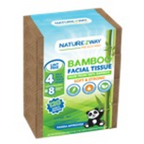 NatureZway   Facial Tissues - 120 Sheets/pk 8 x 4pk