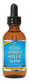 Natural Path Silver Wings   Colloidal Silver 50 PPM dropper 59ml