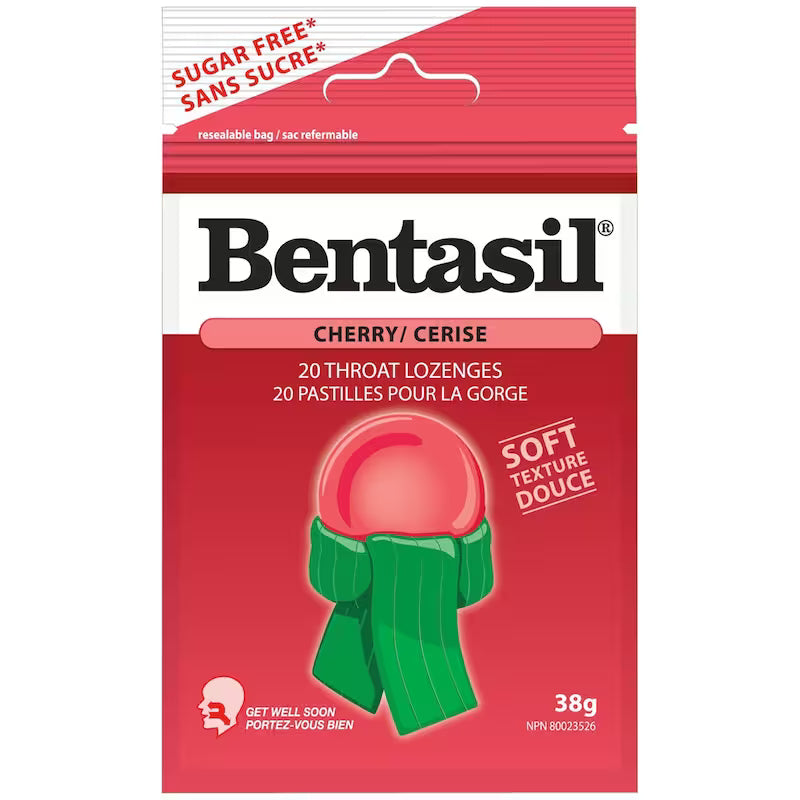 BENTASIL LOZ CHERRY 20 LOZENGE pack of 12