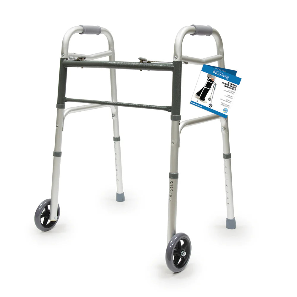 BIOS LIVING DELUXE FOLDING WALKER W/WHEELS
