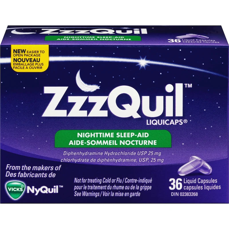 ZZZQUIL SLEEP AID NIGHTIME LIQ CAPS 36 CAPSULE