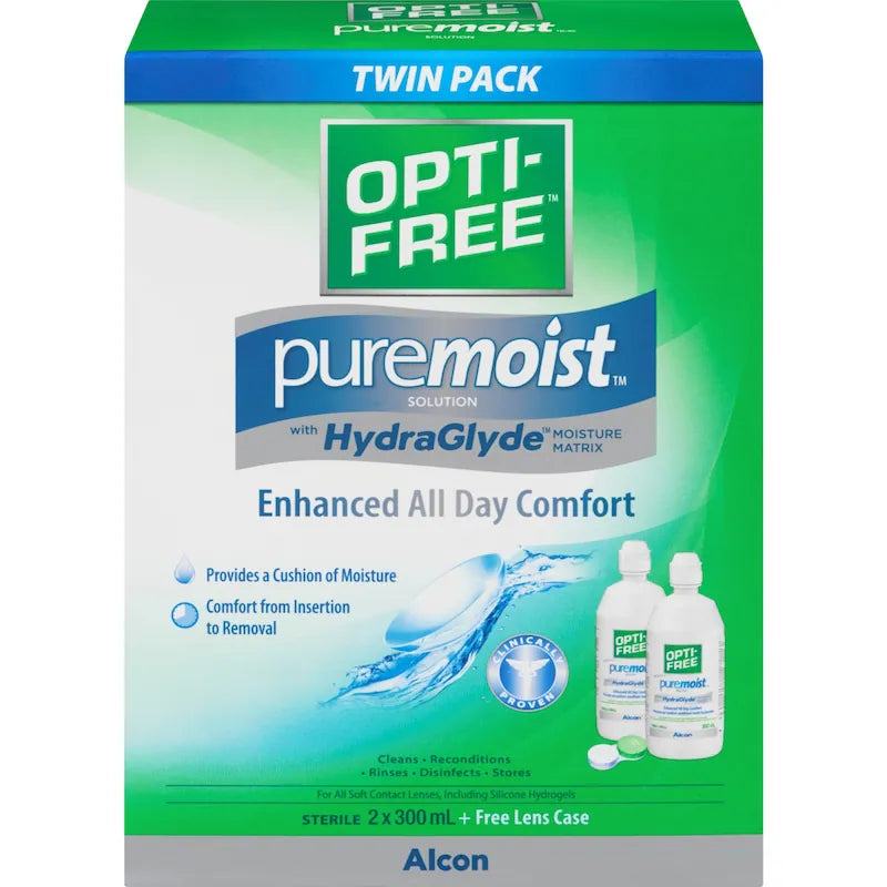 OPTI FREE PURE MOIST 2X300ML SOLUTION