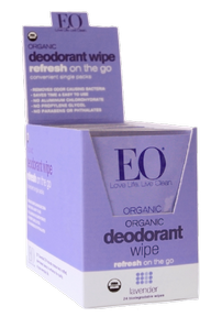 EO Products   Deodorant Lavender Wipes  ( 12 x 6ct )