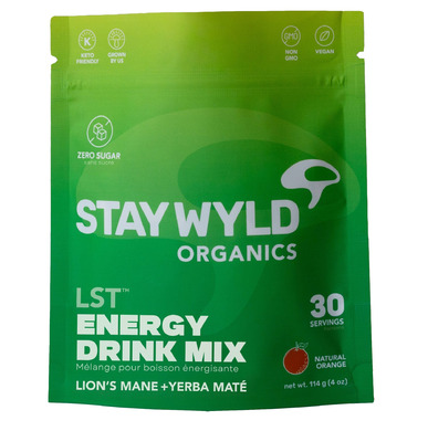 STAY WYLD ORGANICS LTD * LST Energy Drink, Orange, 30 servings,114g