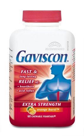 GAVISCON XST ORANGE BURST TB 60 TABLET