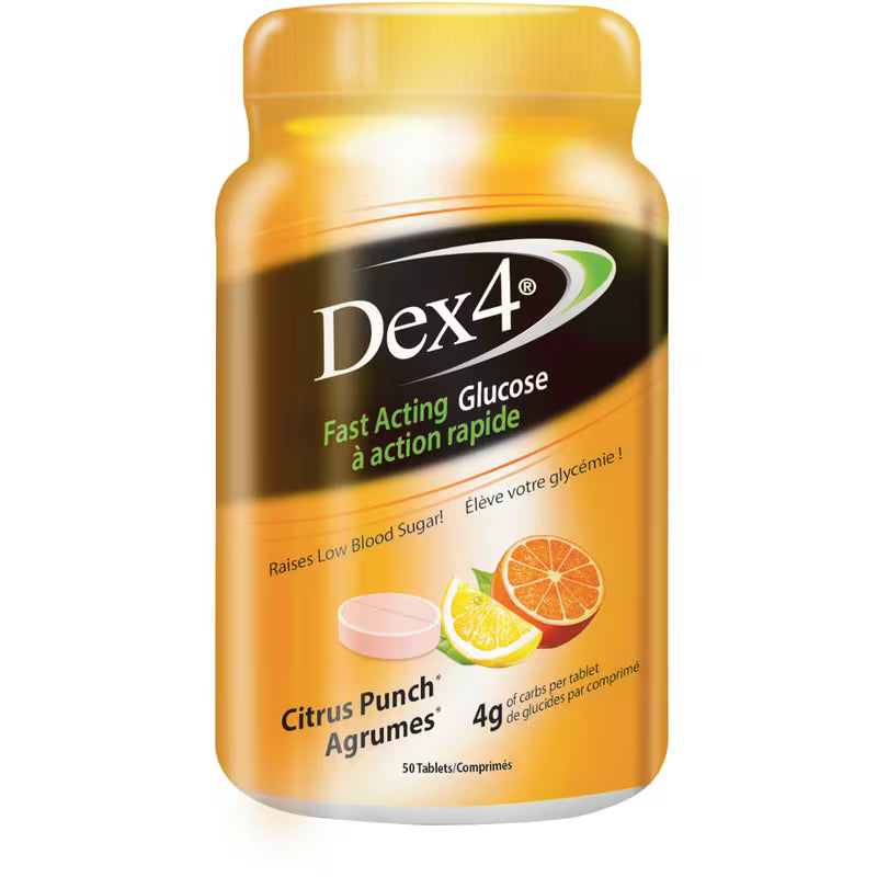 DEX-4 GLUCOSE CITRUS PUNCH TB 50 TABLET