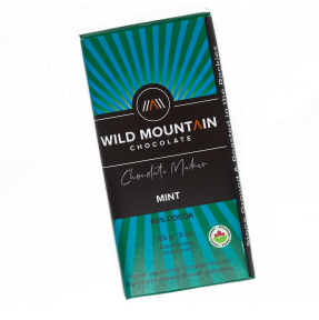 Wild Mountain Chocolate   Mint Dark Chocolate 60% 12 x 85g