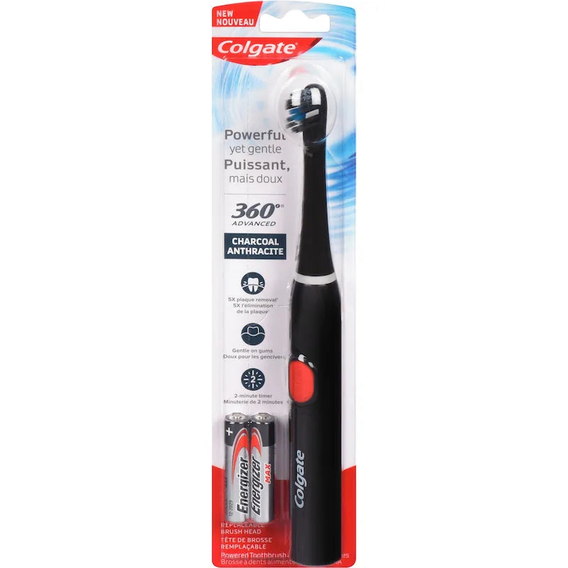 TOOTHBRUSH COLGATE 360 ADVANCED CHARCOAL 1PK