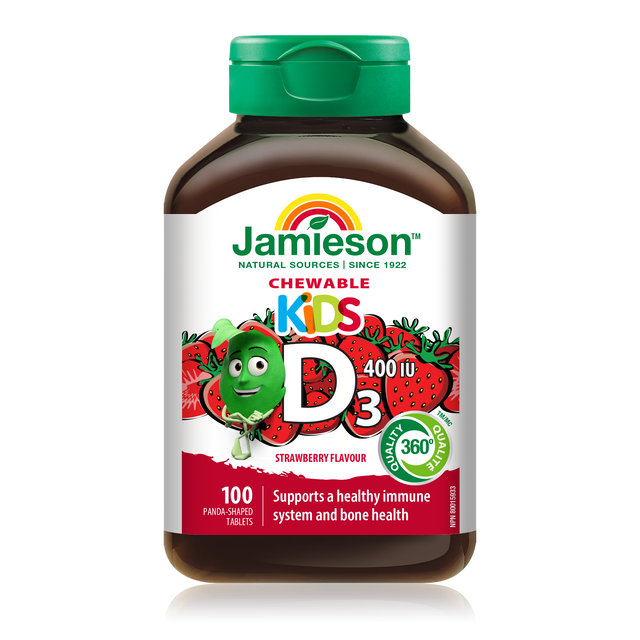 Jamieson JMS Vitamin D 400IU Chewable 100's 100IU Chewable