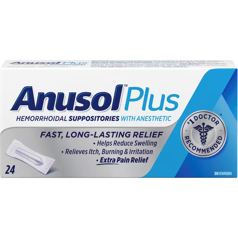 ANUSOL PLUS SUPP 24 SUPPOS.