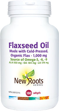 NEW ROOTS Flaxseed Oil 1,000 mg 180 softgels