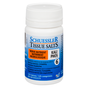 SCHUESSLER TISSUE SALTS - TABLETS KALI PHOS 125 tabs - (6X)