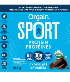Orgain Inc. Organic Sport Protein Chocolate 912g