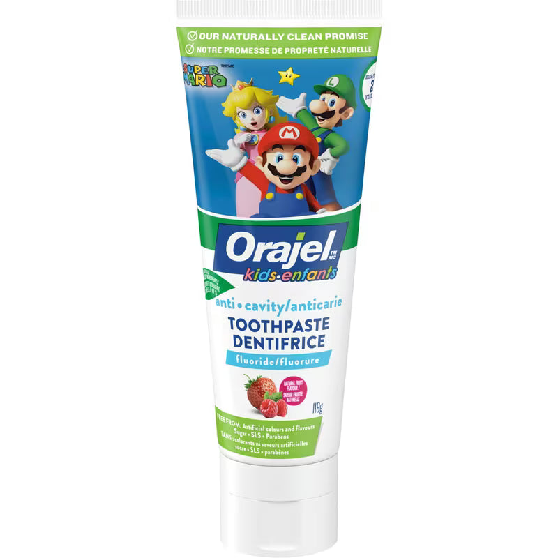 TOOTHPASTE ORAJEL SUPER MARIO ANTICAVITY 119G TOOTHPASTE