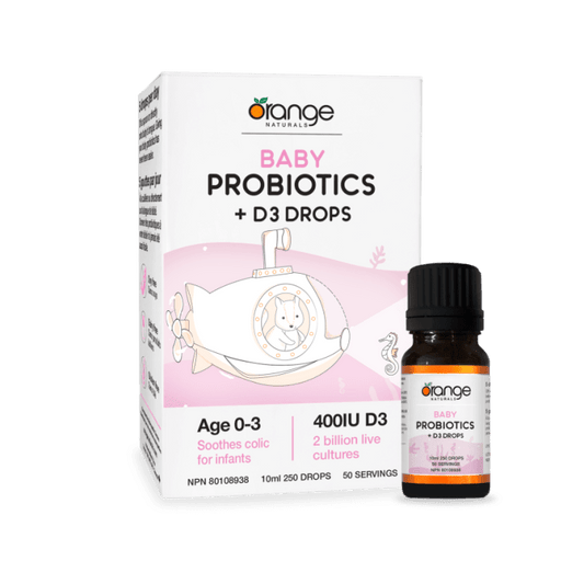 Orange Naturals      Baby Probiotics + D3 Drops      10 mL