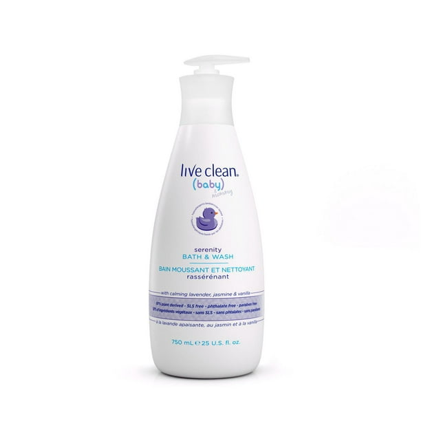 Live Clean Baby & Mommy Shampoo & Wash 750 750ml