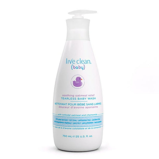 Live Clean   Baby Soothing Oatmeal Wash 750ml 750ml