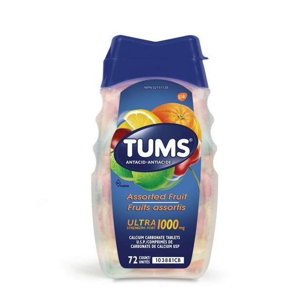 TUMS ULTRA 1000MG FRUIT ASTD TB 72 TABLET