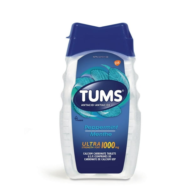 TUMS ULTRA PEPPERMINT TB 1000MG 72 TABLET