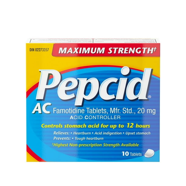 PEPCID AC MAXIMUM STRENGTH TB 20MG 10 TABLET