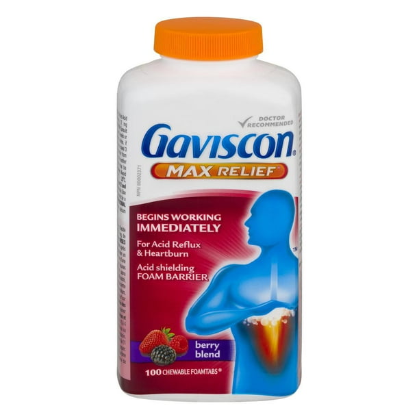 GAVISCON MAX RELIEF TB 100 TABLET