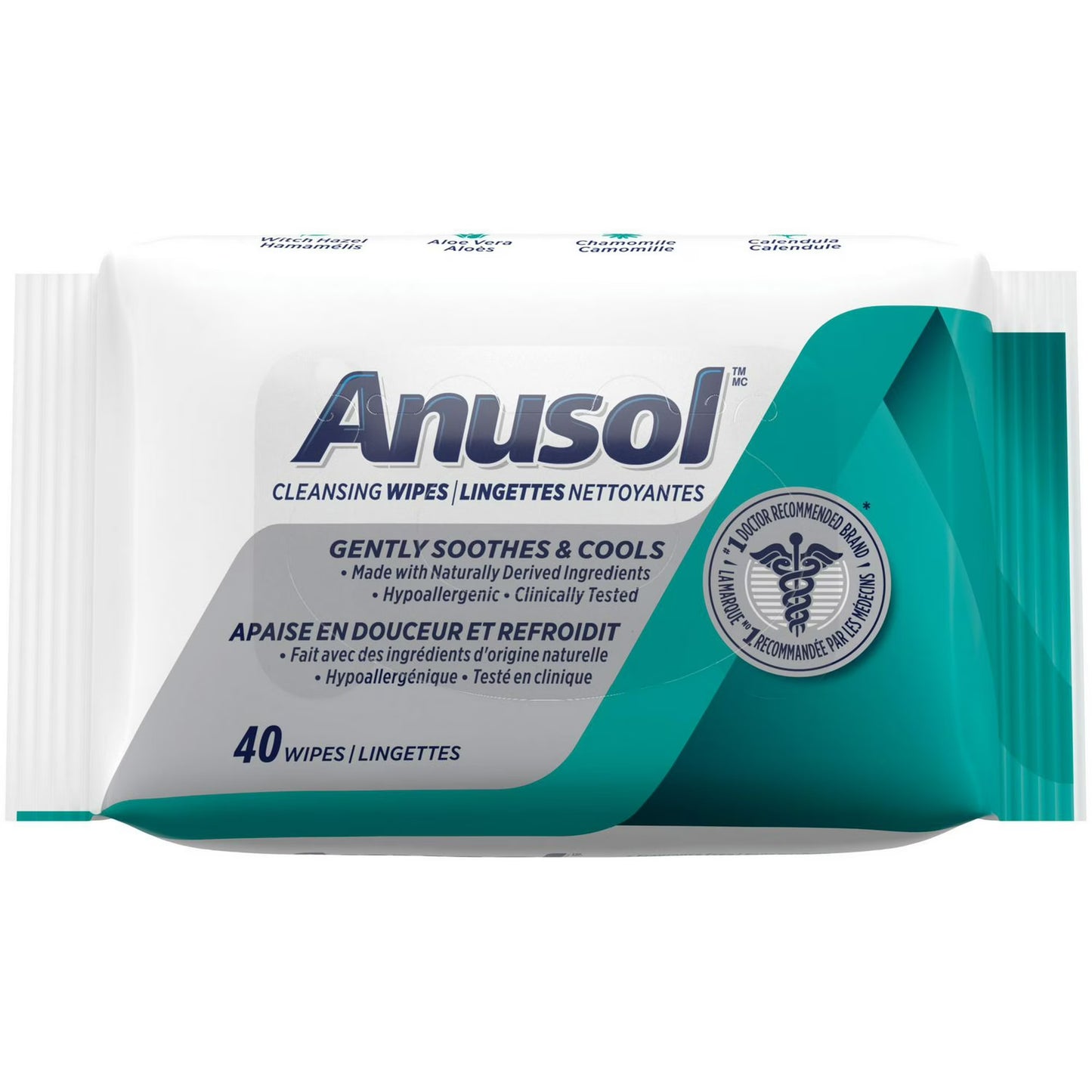 ANUSOL CLEANSING WIPES 40 pack of 4