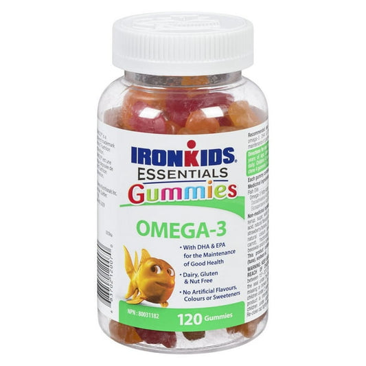 Bucked Up   Ironkids Gummies, Omega-3's For Smart Kids, 120ct