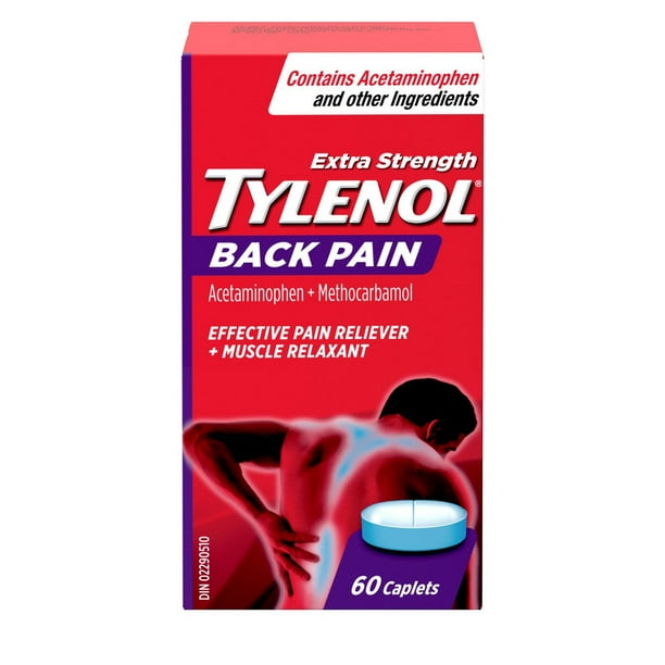 TYLENOL EXTRA STRENGTH BACK PAIN CPLT 60 TABLET