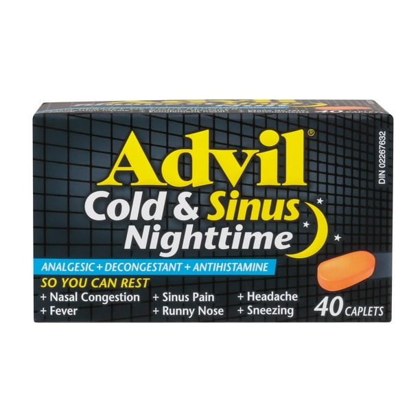 ADVIL COLD&SINUS NIGHT TB 200MG 40