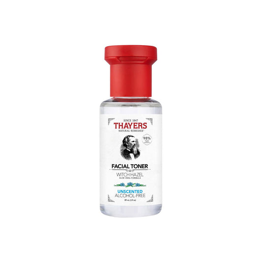 THAYERS NATURAL    Witch Hazel Alcohol Free Toner    THAYERS NATURAL    Witch Hazel Alcohol Free Toner    Unscented Aloe Toner Trial Sz 89mL